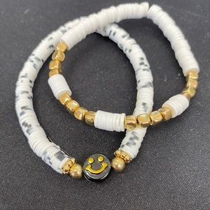 Clay beaded bracelet bundle